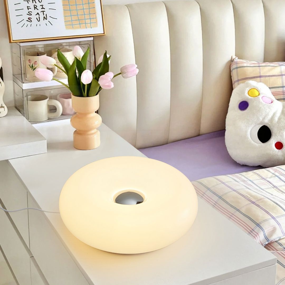 Luminária Touch de Mesa Donut em Led
