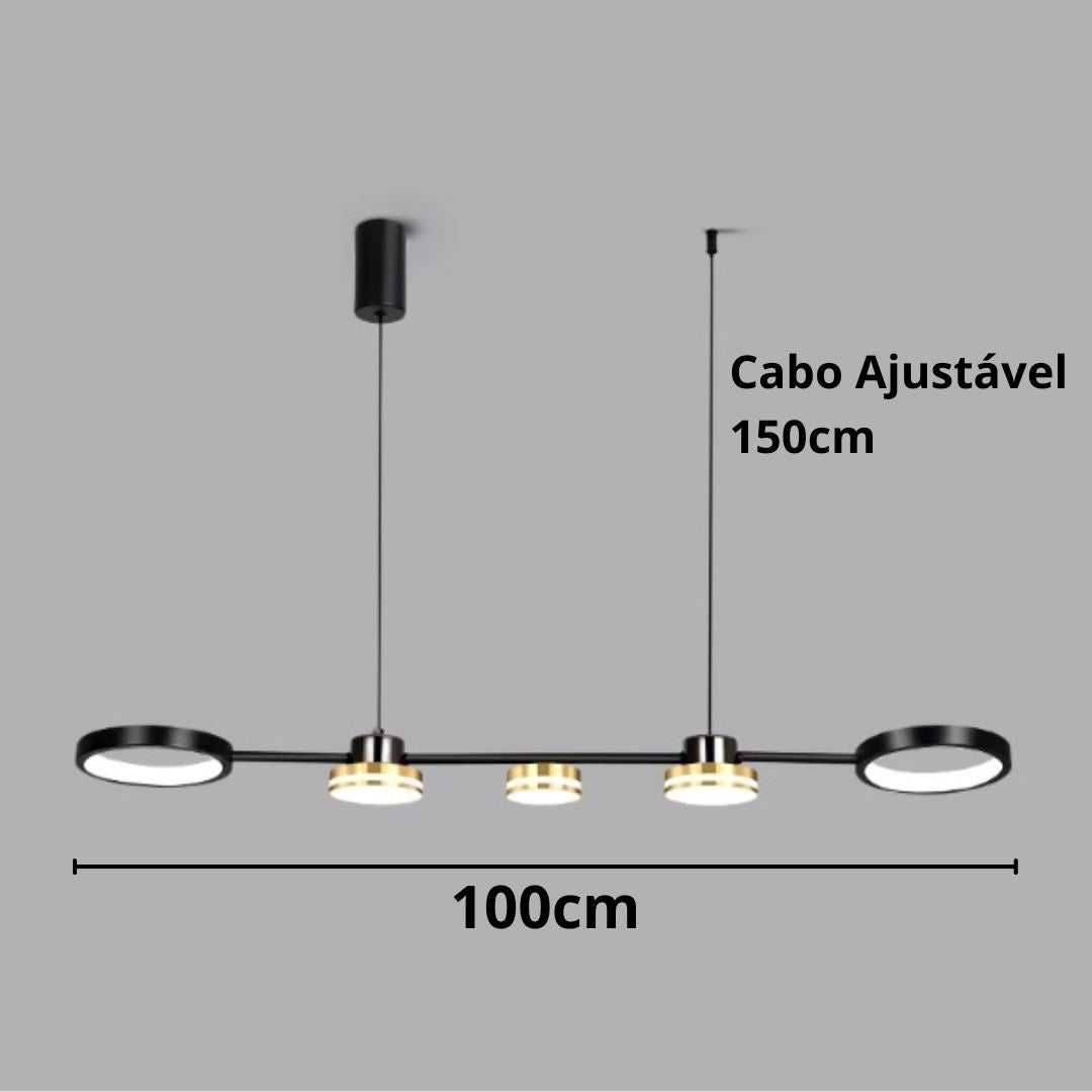 Lustre Luminária de Teto Allianz em Led