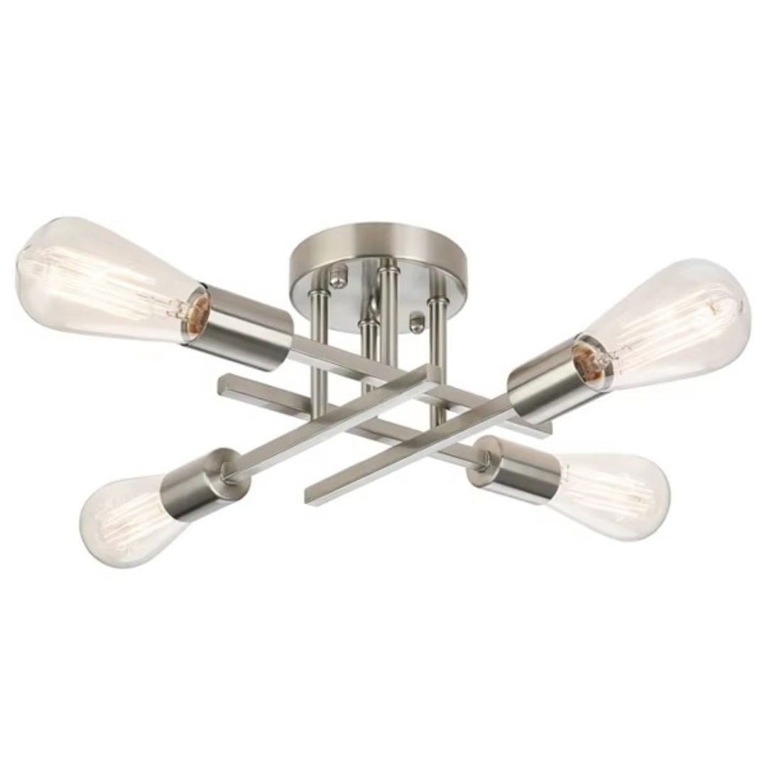 Lustre Luminária de Teto Flash Mount (04 lâmpadas) - Decors