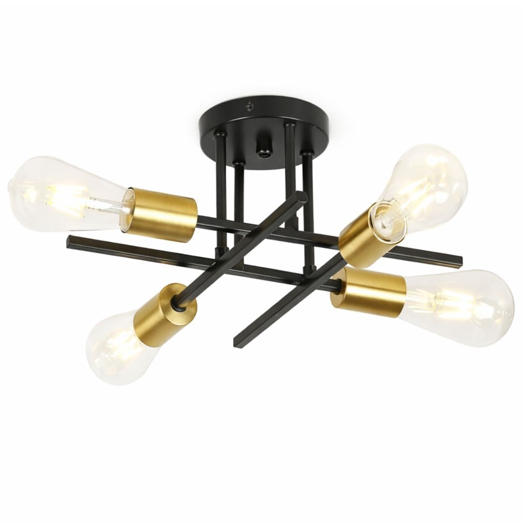 Lustre Luminária de Teto Flash Mount (04 lâmpadas) - Decors