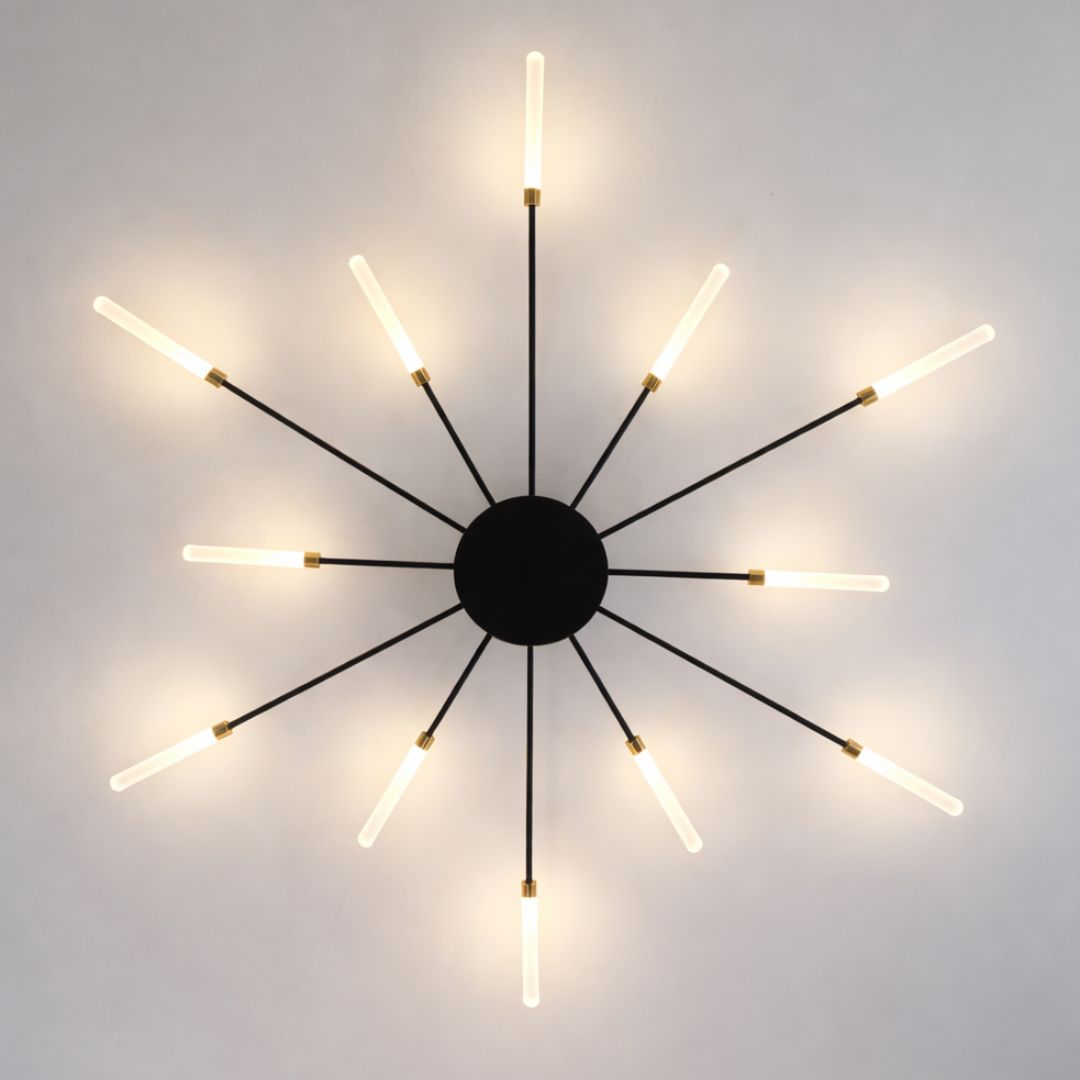 Lustre Luminária de Teto Nórdico Sputnik de Led (12 hastes)