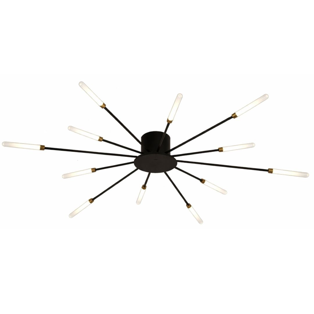 Lustre Luminária de Teto Nórdico Sputnik de Led (12 hastes)