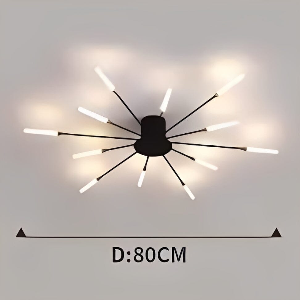 Lustre Luminária de Teto Nórdico Sputnik de Led (12 hastes)
