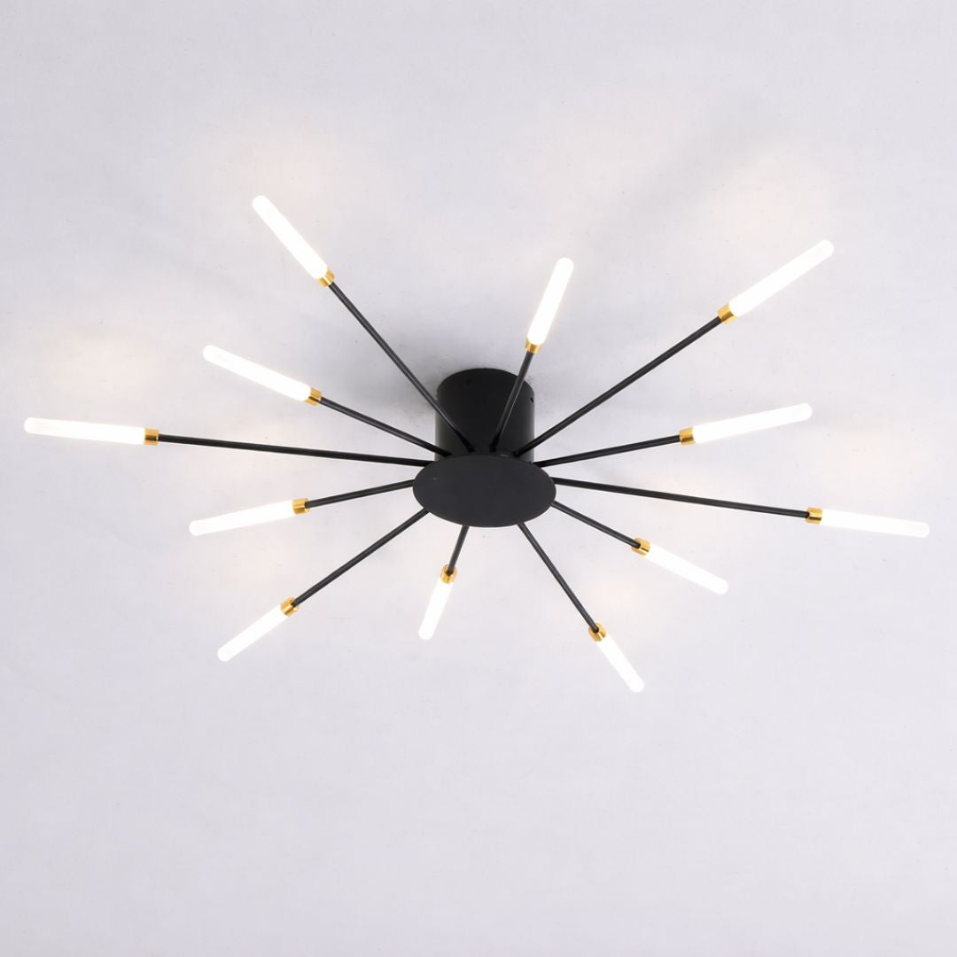 Lustre Luminária de Teto Nórdico Sputnik de Led (12 hastes)