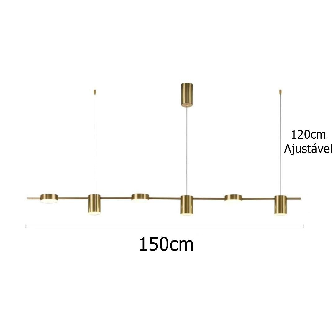 Lustre Luminária de Teto Sparks (6 Lâmpadas) - Decors