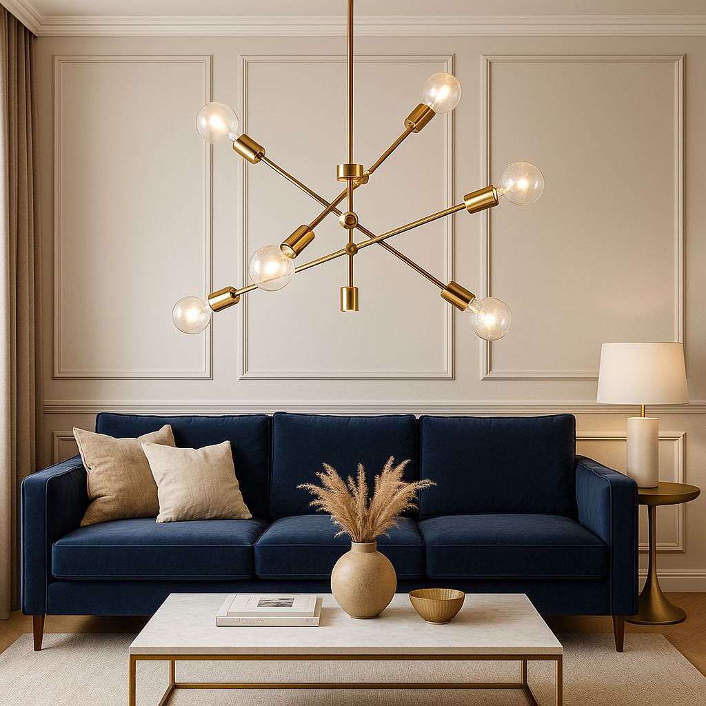 Lustre Luminária de Teto Sputnik Eternity (06 lâmpadas) - Decors