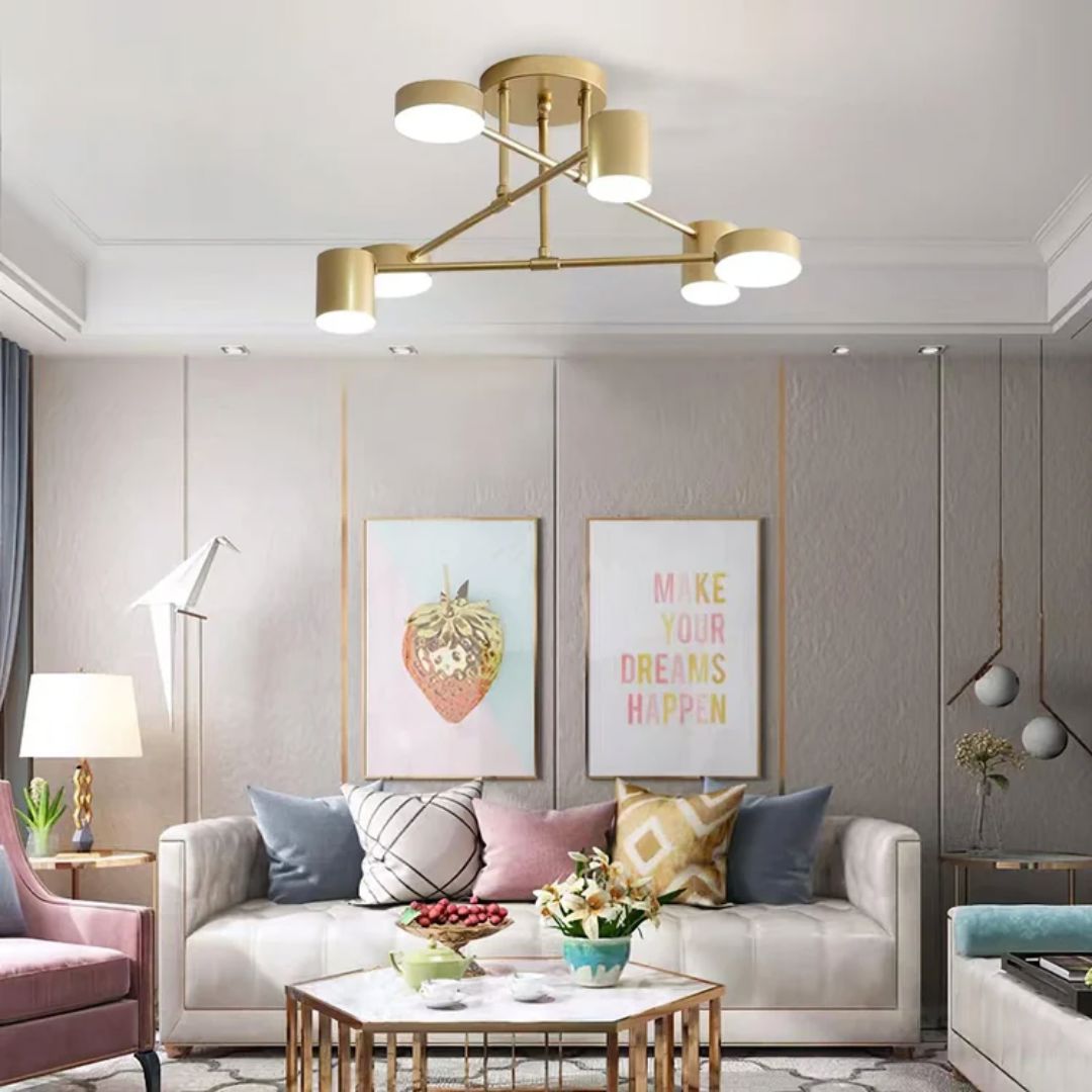 Lustre Luminária de Teto Sputnik Próton (06 lâmpadas) - Decors