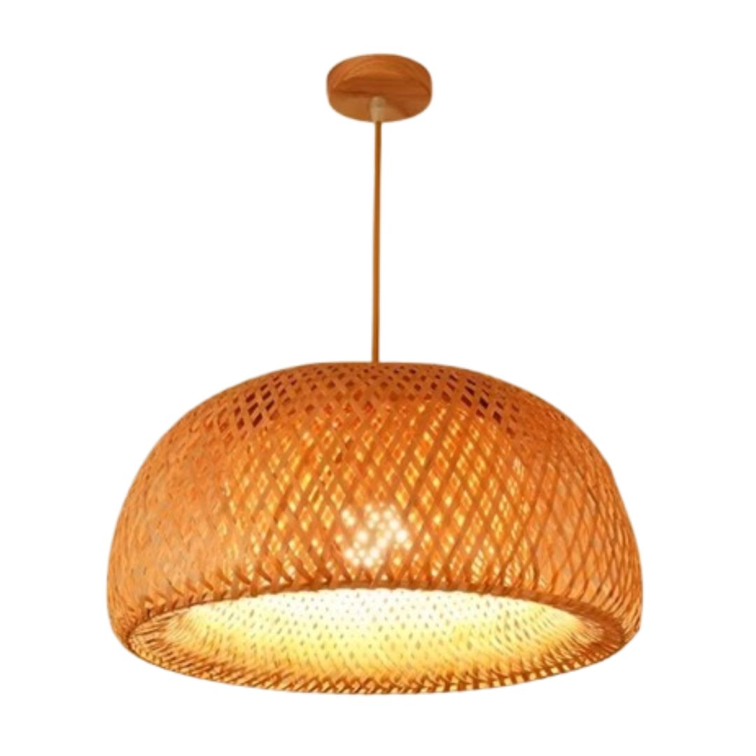 Lustre Pendente Artesanal Bohemian Rattan
