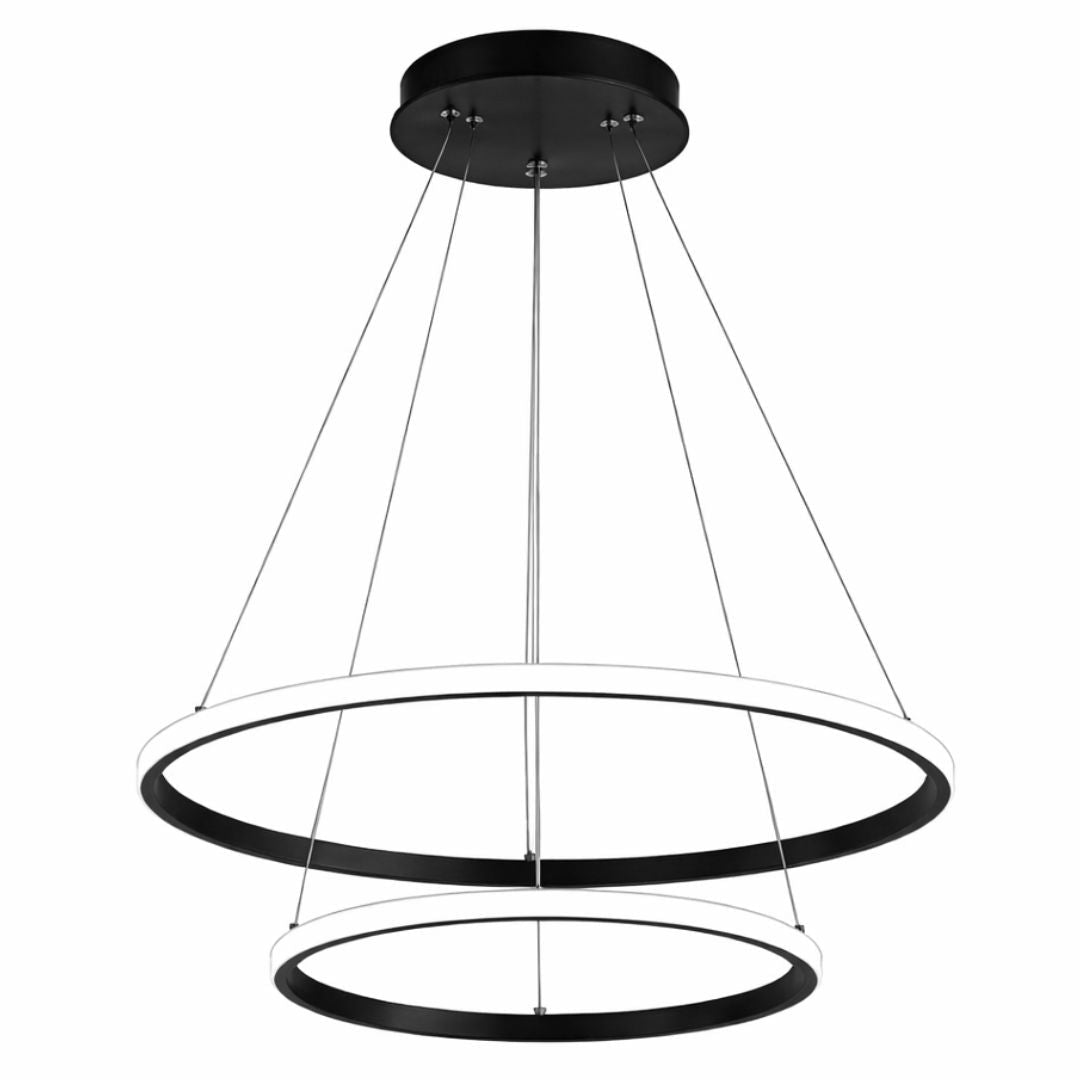 Lustre Pendente Circular Duplo em Led - Decors