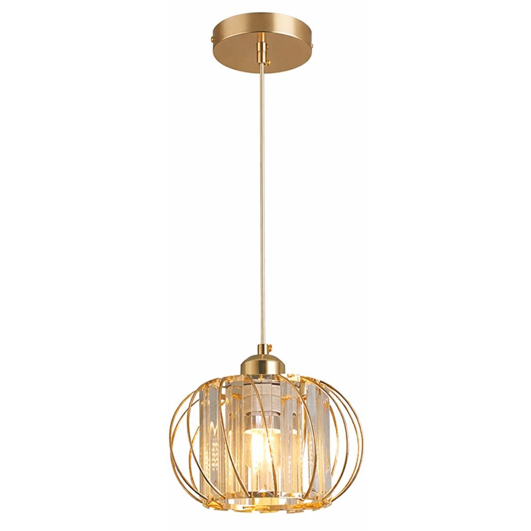 Lustre Pendente de Luxo Arco Gold em Led - Decors