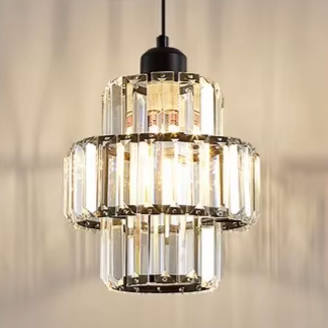 Lustre Pendente de Luxo Cristallo em Crystal K9