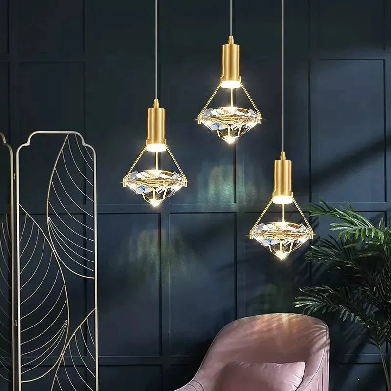 Lustre Pendente de Luxo Crystals Diamond - Decors