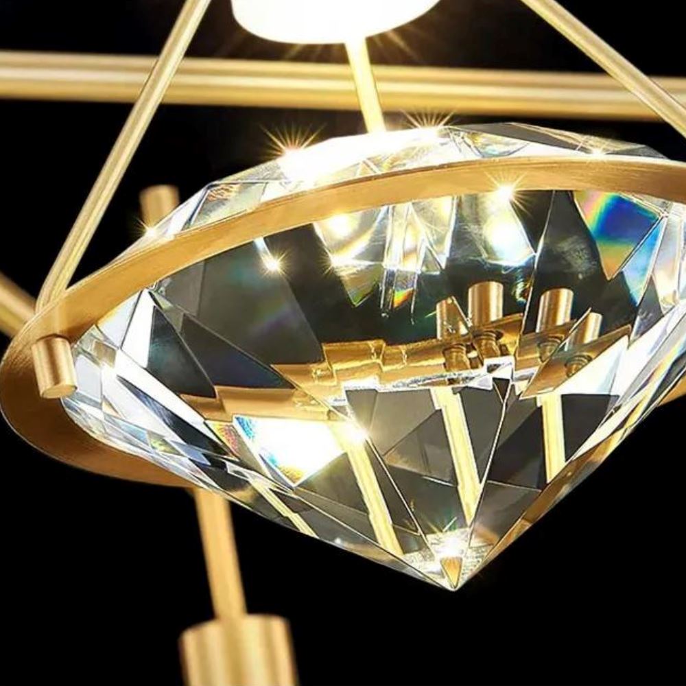 Lustre Pendente de Luxo Crystals Diamond - Decors
