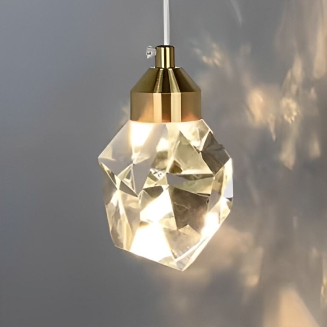 Lustre Pendente de Luxo Diamond para Quarto Sala - Decors