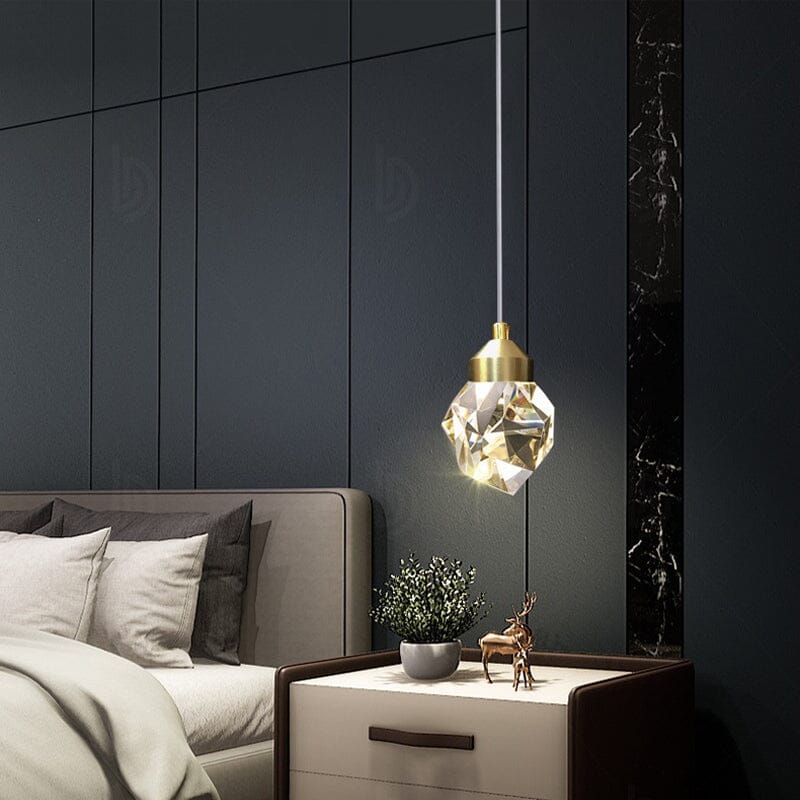 Lustre Pendente de Luxo Diamond para Quarto Sala - Decors