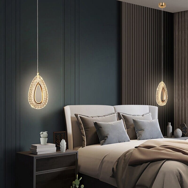 Lustre Pendente de Luxo em Gota Cristal - Decors