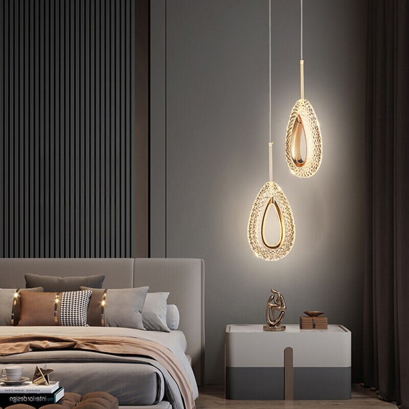 Lustre Pendente de Luxo em Gota Cristal - Decors