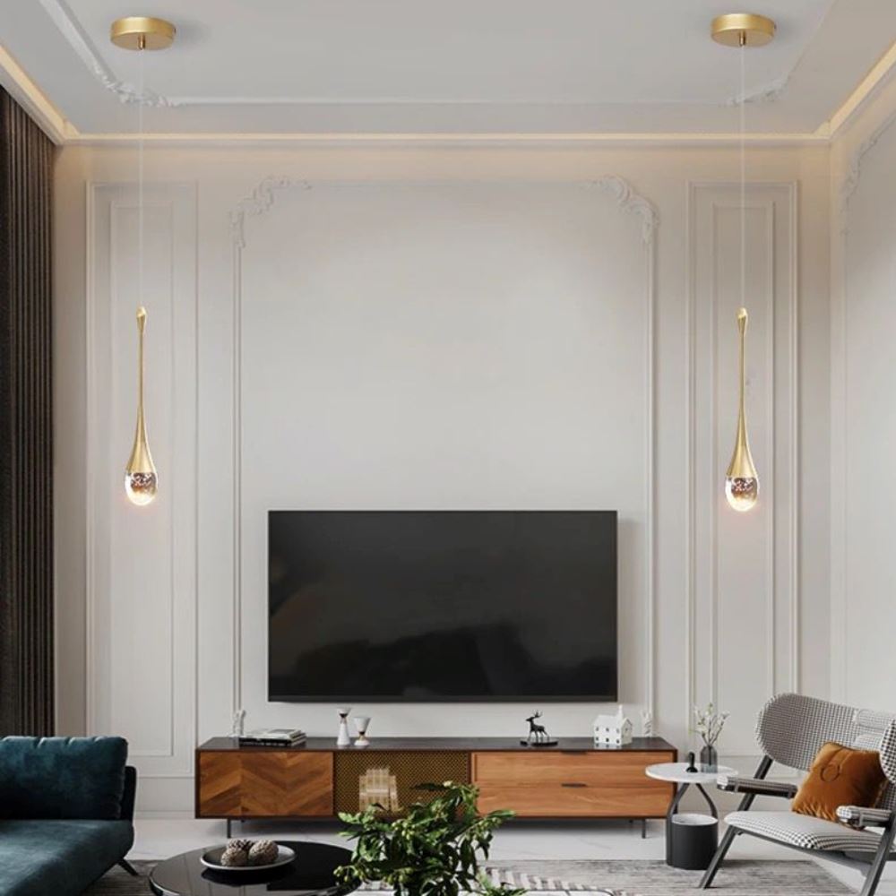 Lustre Pendente de Luxo em Gota Crystals - Decors
