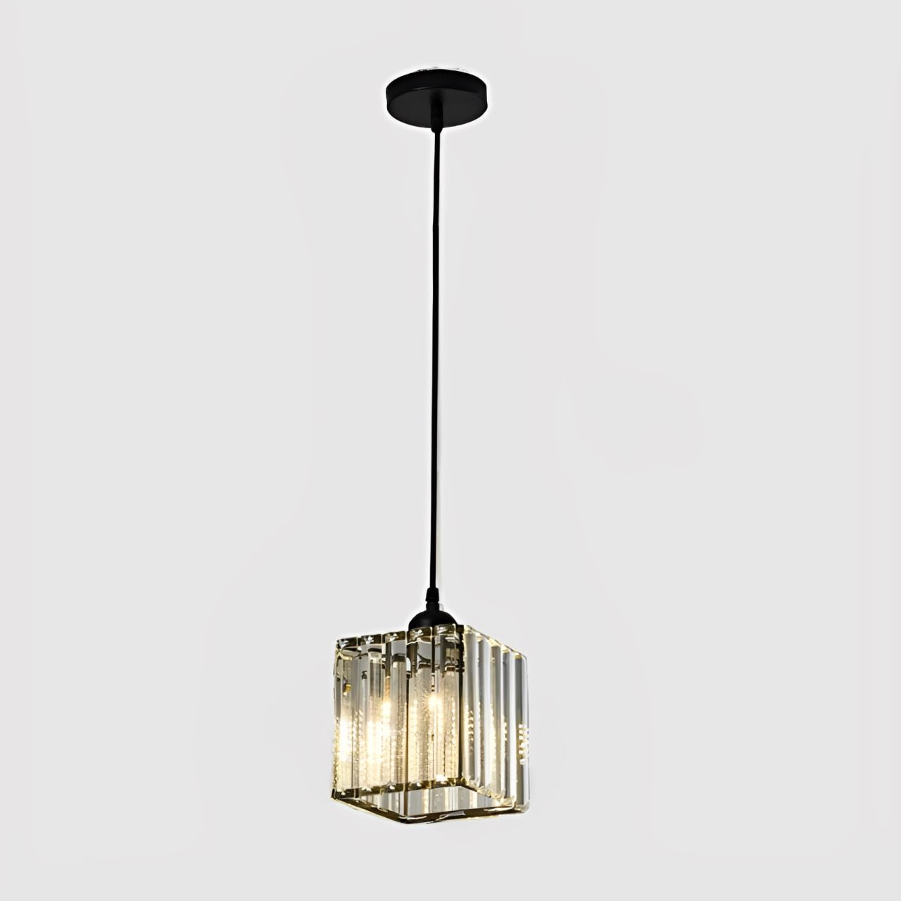 Lustre Pendente de Luxo Glossy em Crystal K9 (Kit 03 Peças)