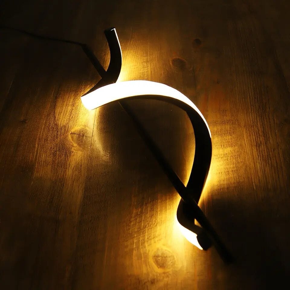Lustre Pendente em Espiral Preto de Led - Decors