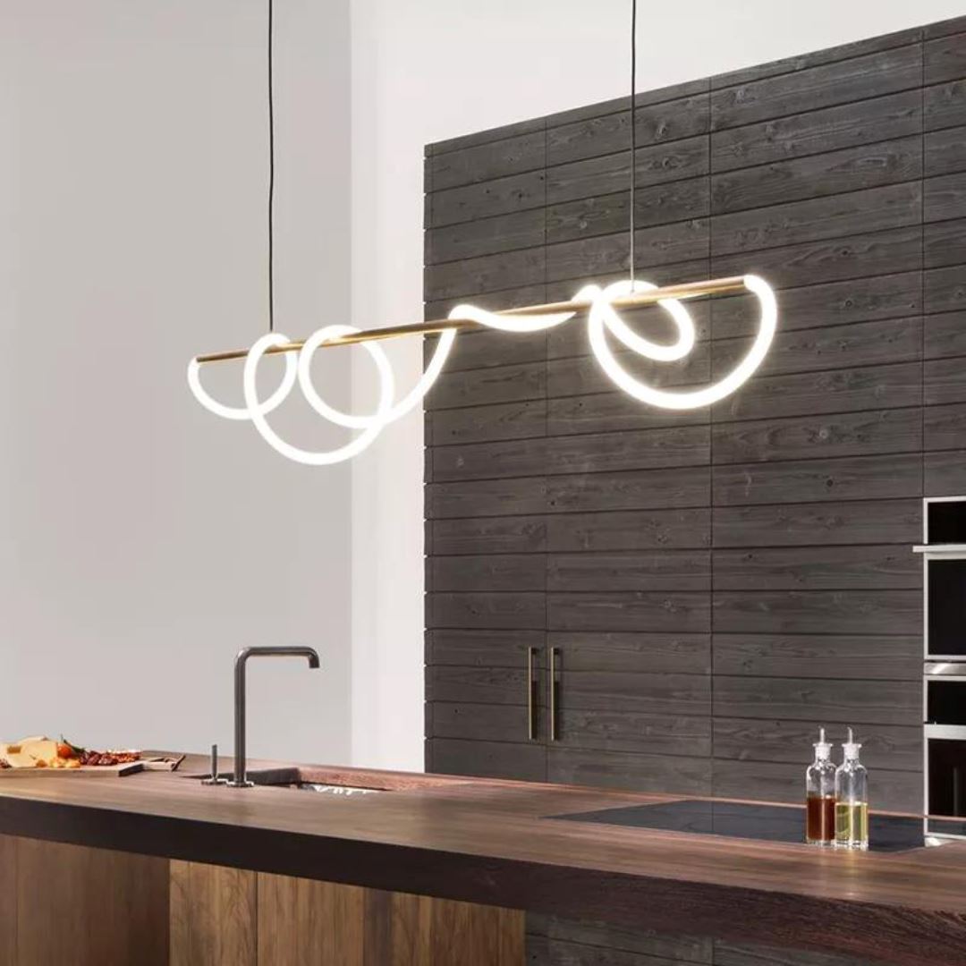 Lustre Pendente de Luxo Irregular Gênius em Led