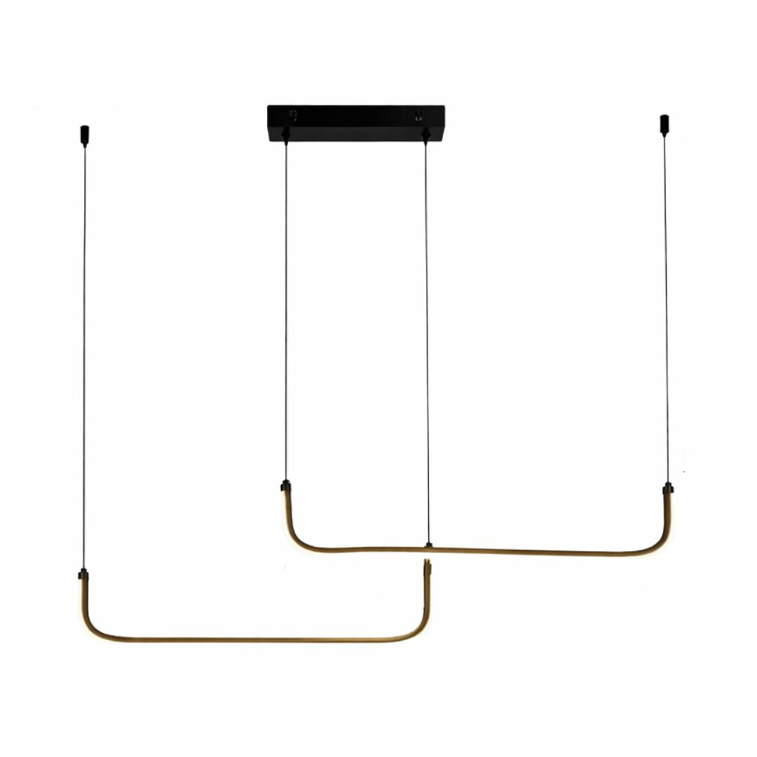 Lustre Pendente Line Plus Duplo Led 2 em 1