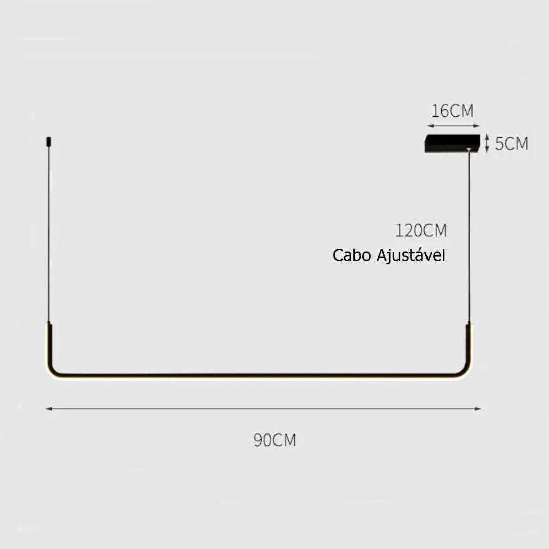 Lustre Pendente Line Plus Led - 90cm - Decors
