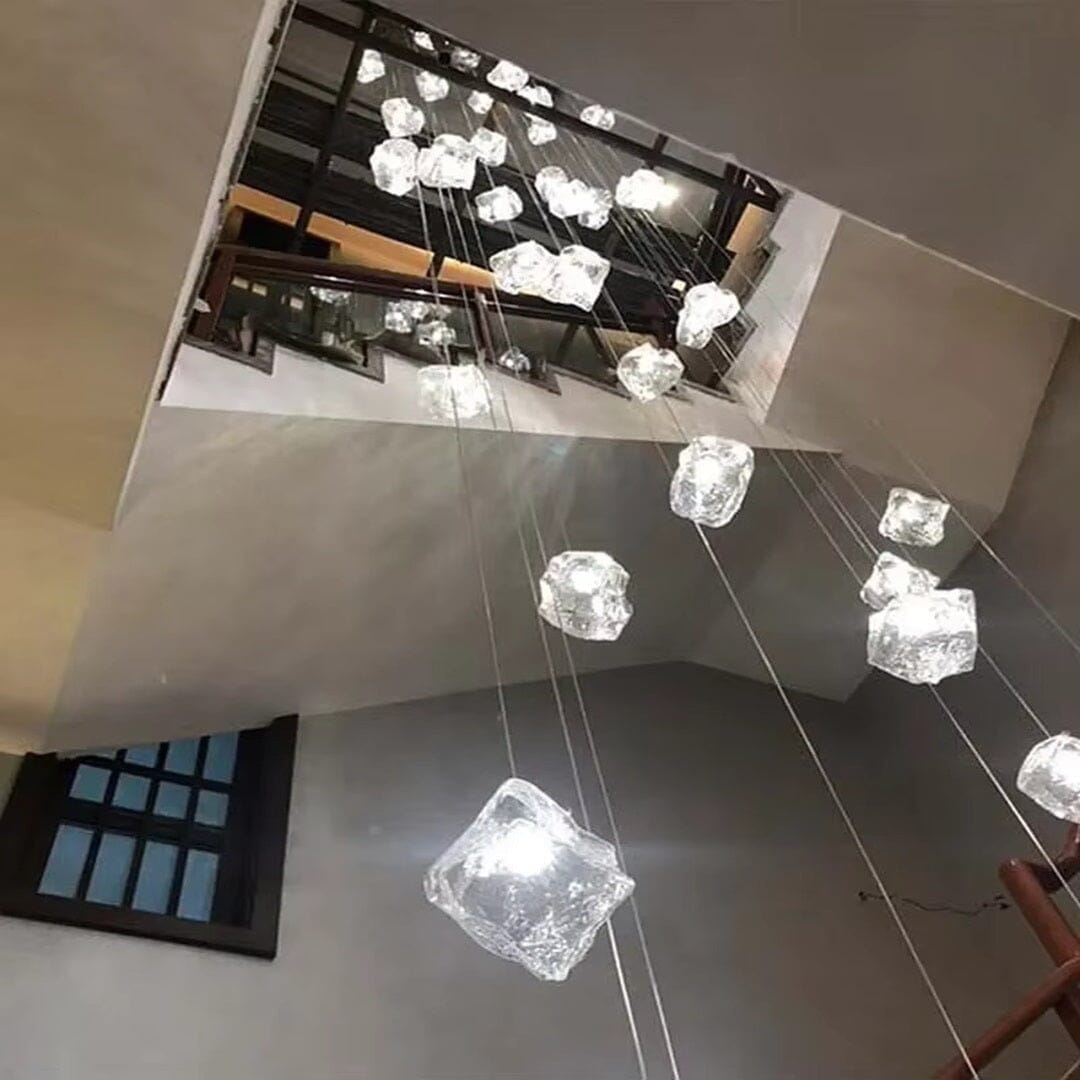 Lustre Pendente Luxuoso Cristal Elegance em Led