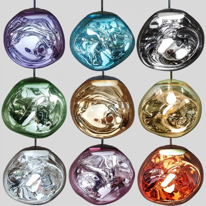 Lustre Pendente Luxuoso Lava Macaron Nórdico (Conj. Completo 04 Peças) - Decors