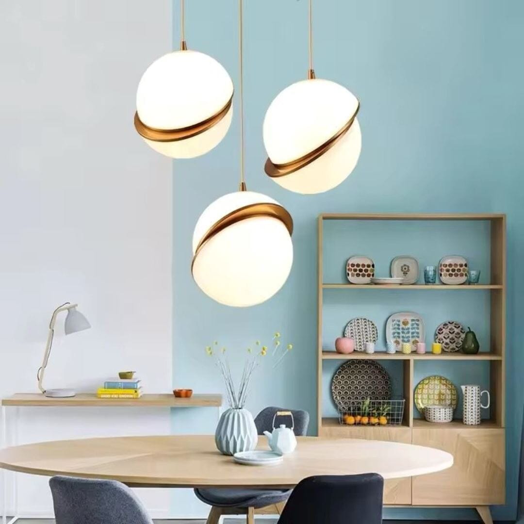 Lustre Pendente Luxuoso Moon Light em Led