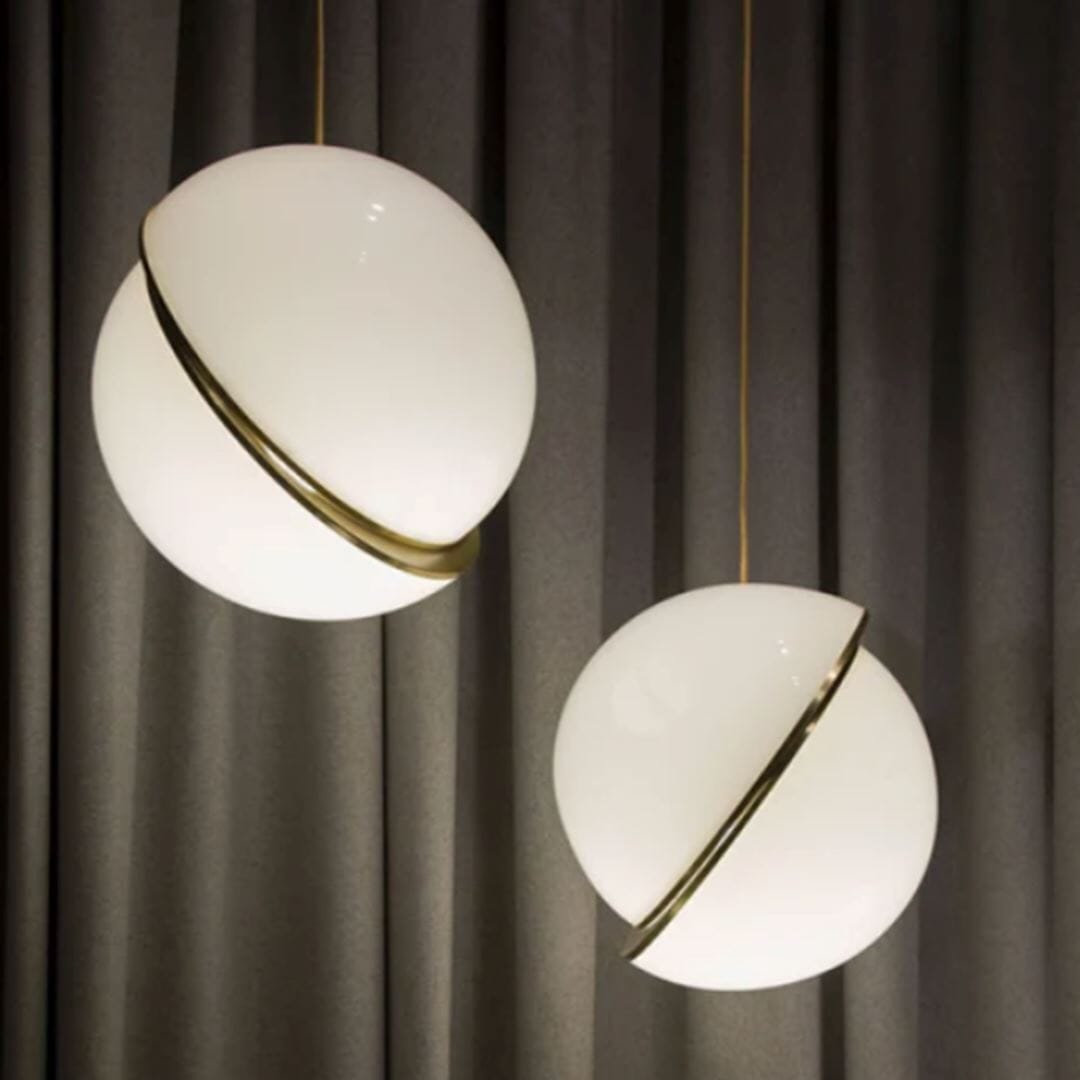 Lustre Pendente Luxuoso Moon Light em Led