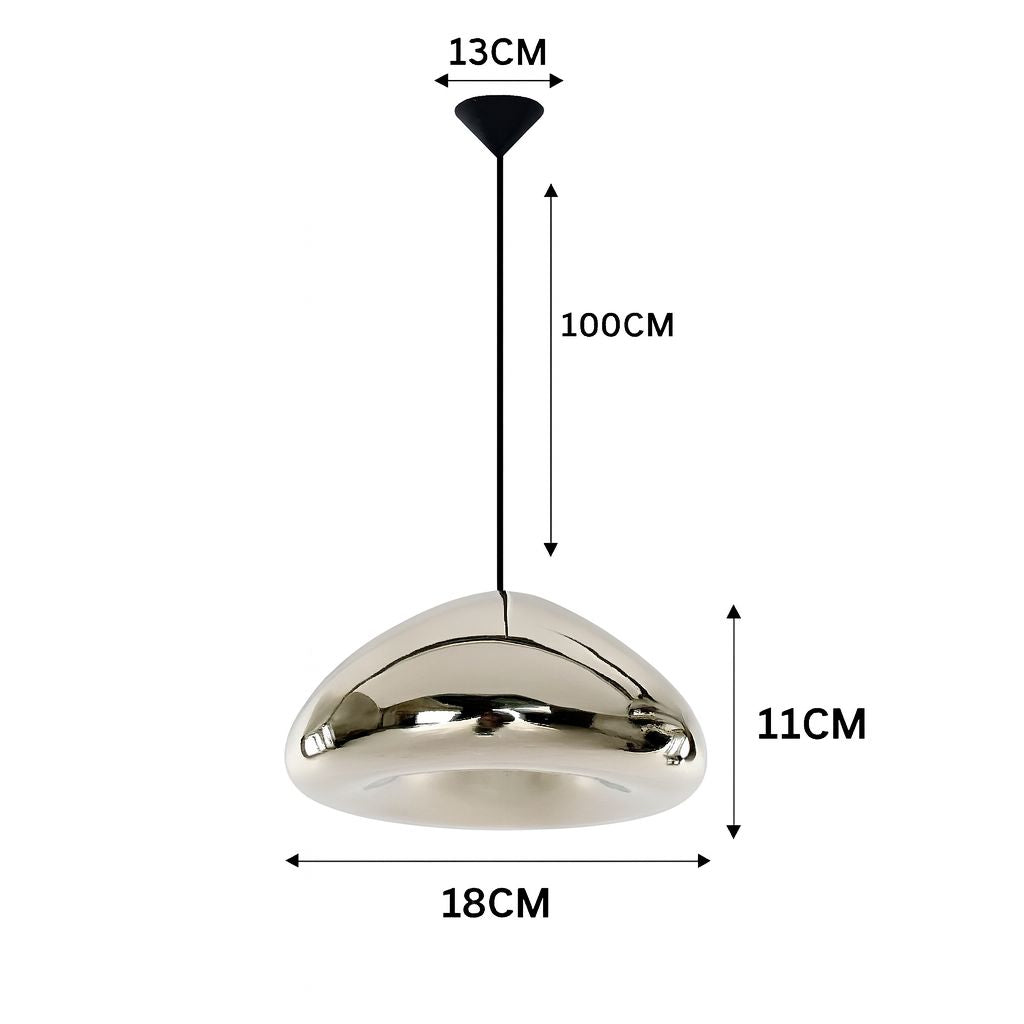 Lustre Pendente Luxuoso Void Luminous em Led 18cm