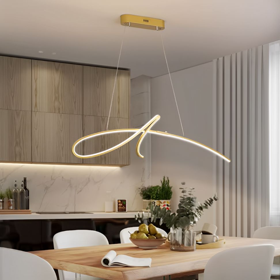 Lustre Pendente Minimalista Aura em Led