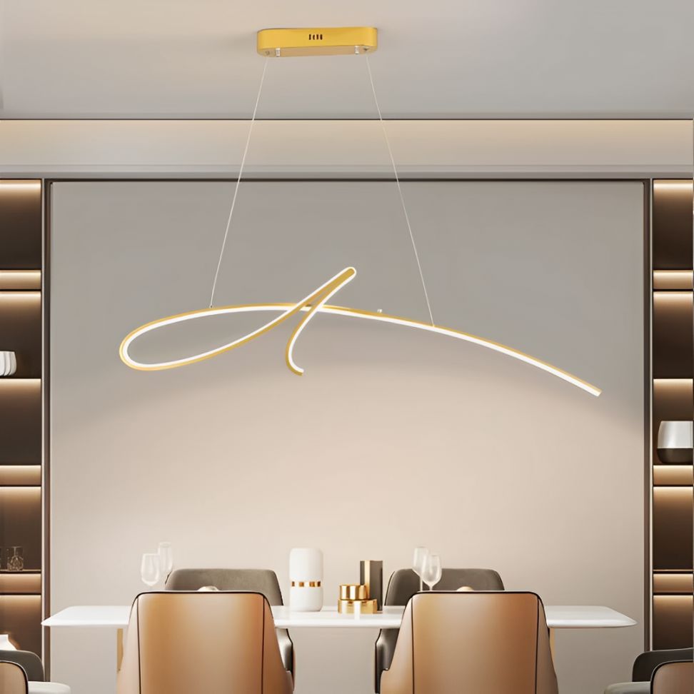 Lustre Pendente Minimalista Aura em Led