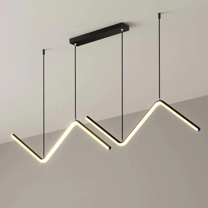 Lustre Pendente Minimalista Wave Line Led - 90cm - Decors