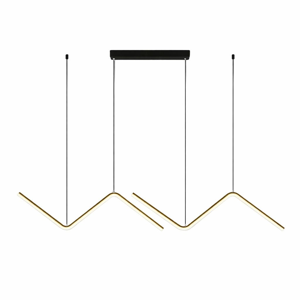 Lustre Pendente Minimalista Wave Line Led - 90cm - Decors