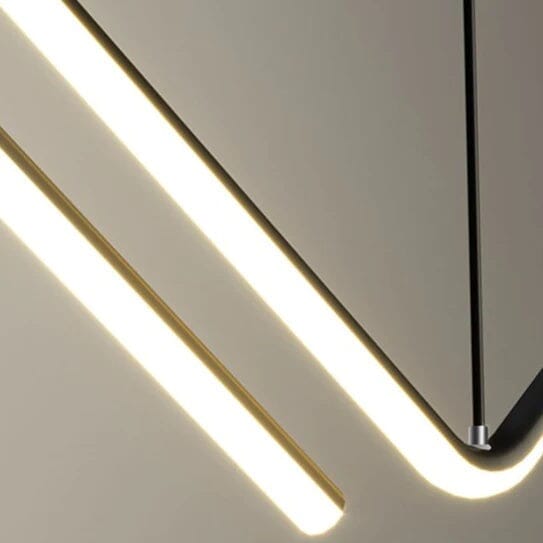 Lustre Pendente Minimalista Wave Line Led - 90cm - Decors