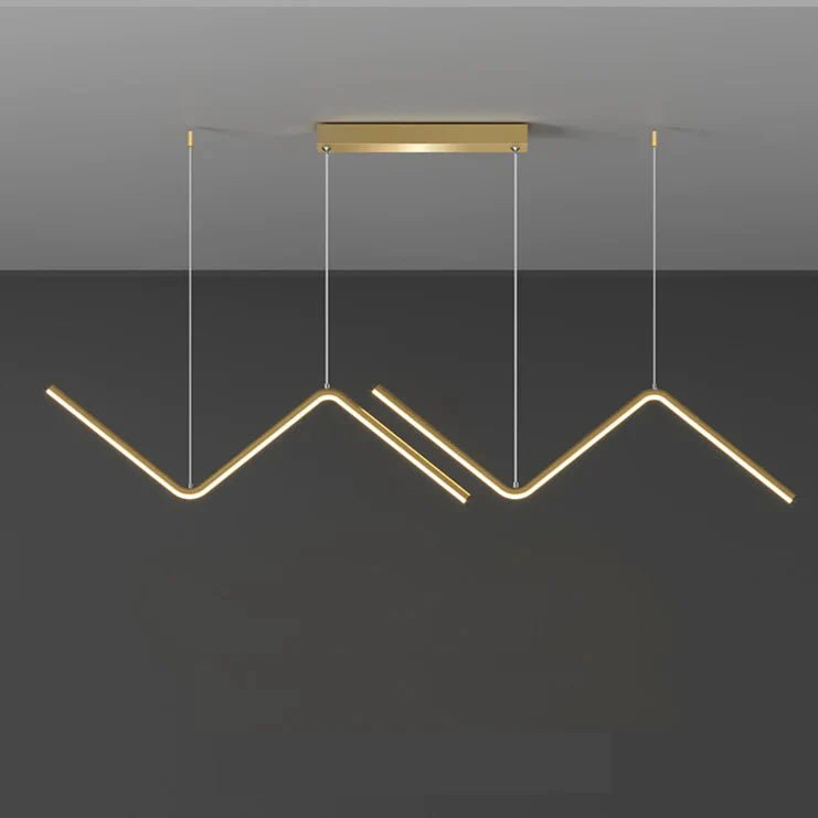 Lustre Pendente Minimalista Wave Line Led - 90cm - Decors