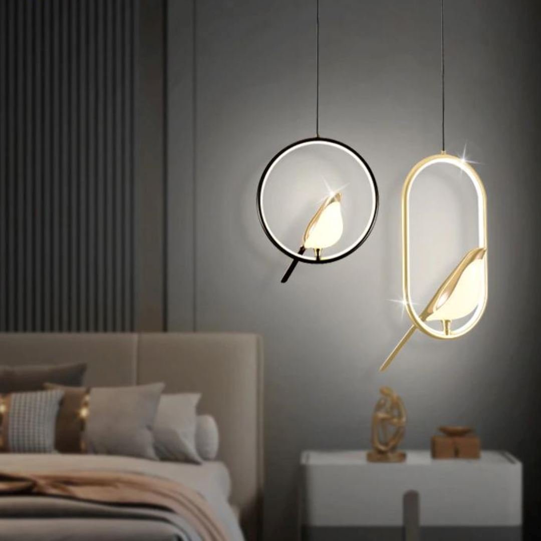 Lustre Pendente Pássaro Dourado - Decors