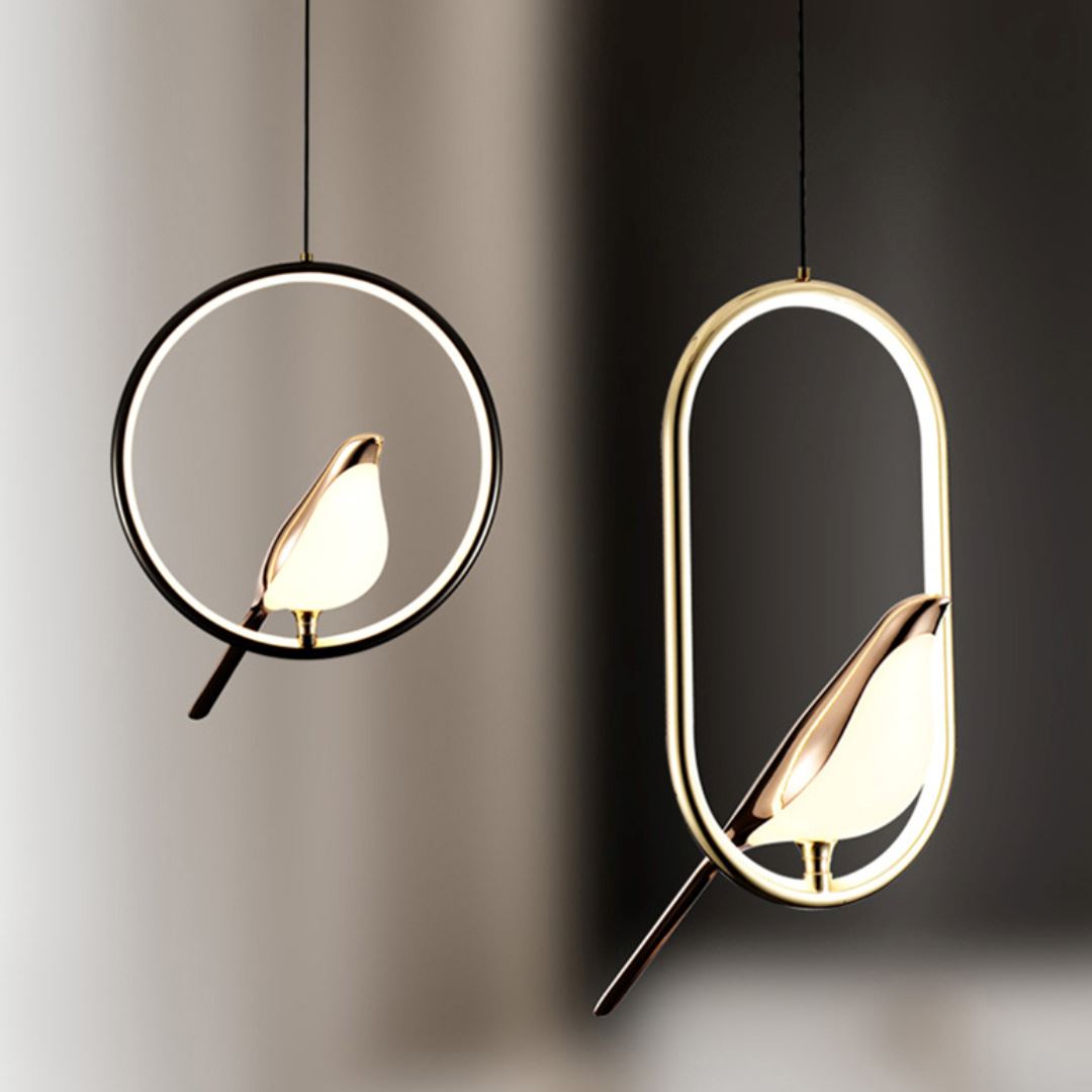 Lustre Pendente Pássaro Dourado - Decors