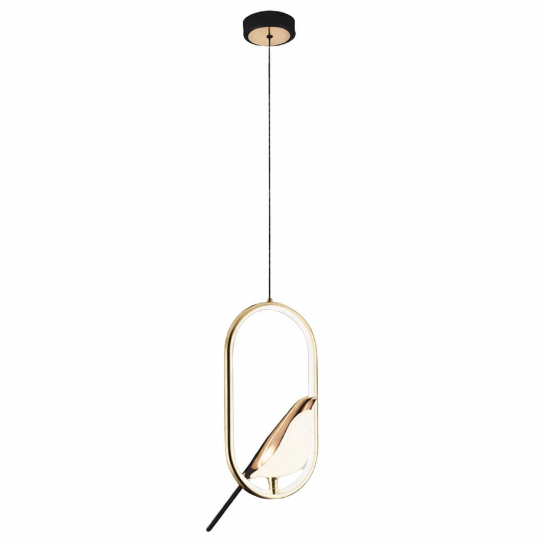 Lustre Pendente Pássaro Dourado - Decors