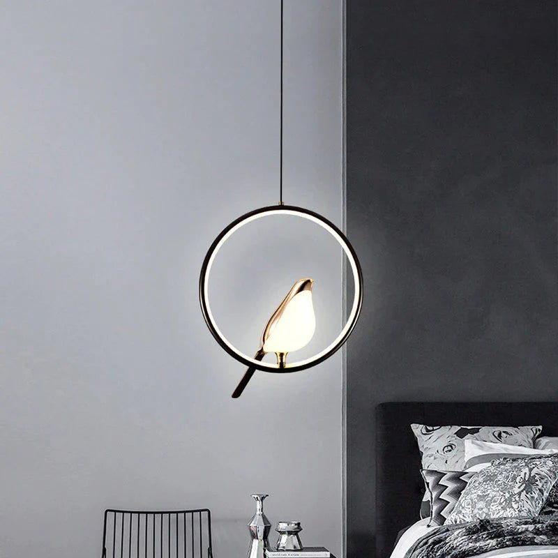 Lustre Pendente Pássaro Dourado - Decors