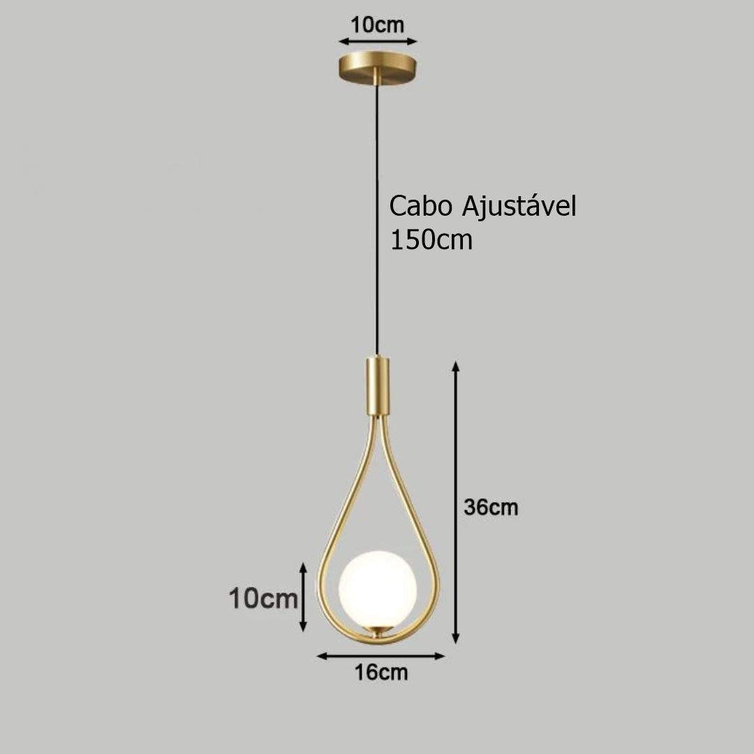 Lustre Pendente Sphere Light Led - Decors