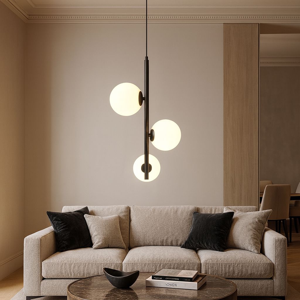 Lustre Pendente Sphere Orbit Triplo