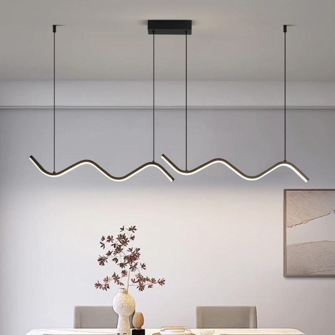 Lustre Pendente Stone Light Led para Sala Cozinha Balcão
