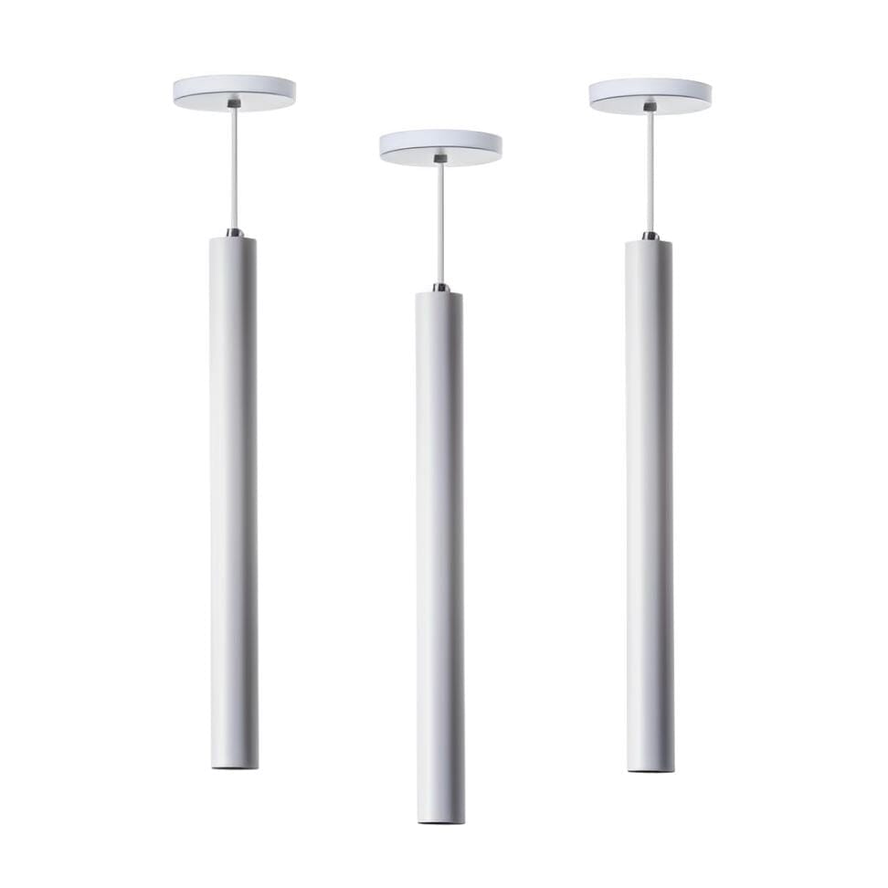 Lustre Pendente Tubo Cilindrico Lux (03 Unidades)