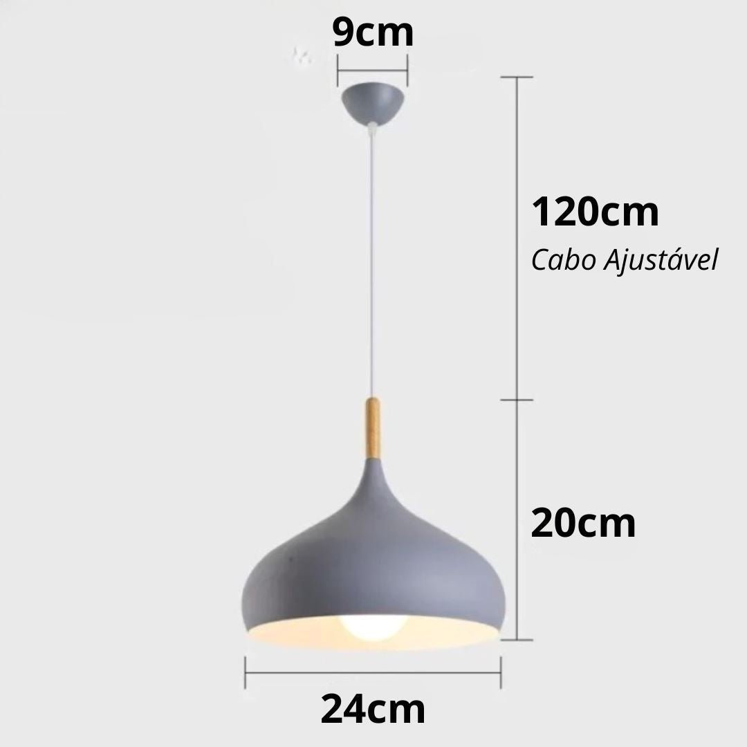 Lustre Pendente Vintage Retrô Clarity - Decors