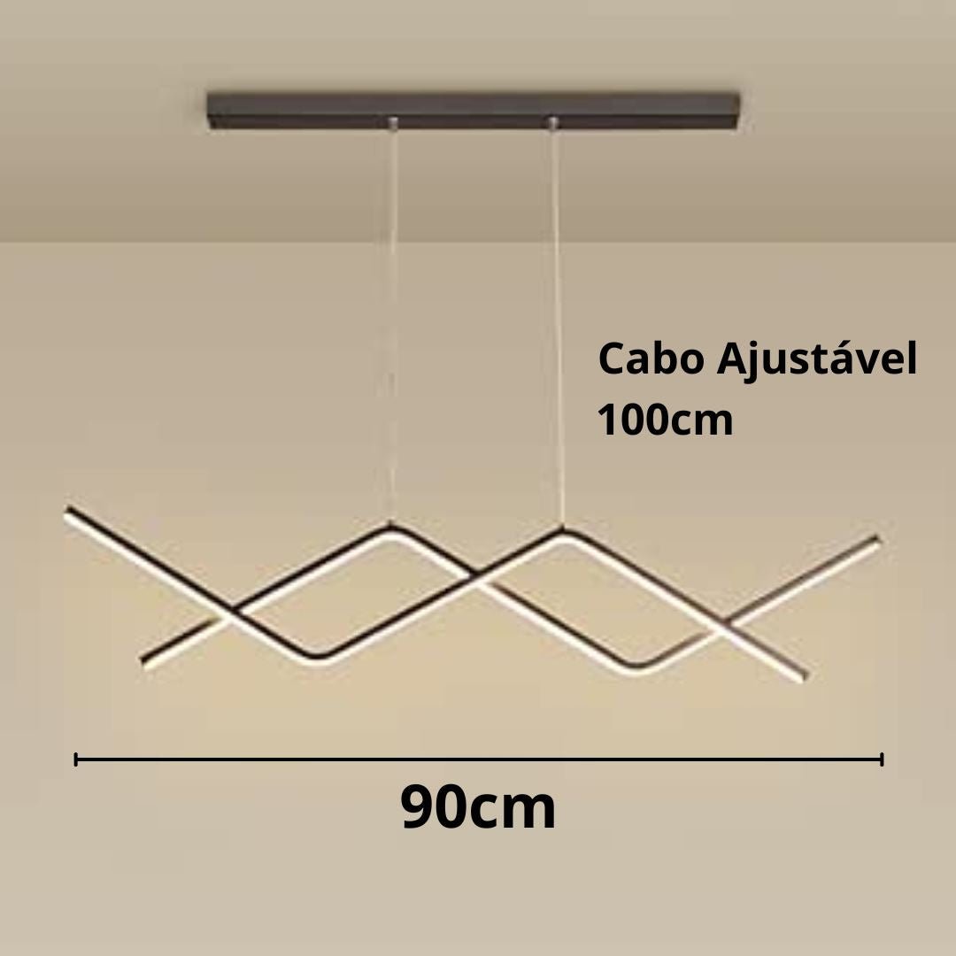 Lustre Pendente Wave Line II em Led - Decors
