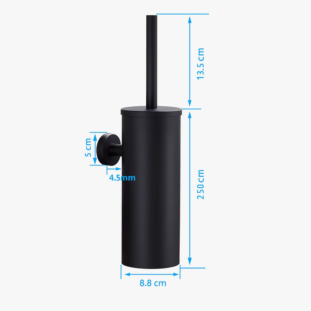 Suporte Limpador para Banheiro Pure Clean de Aço Inoxidável