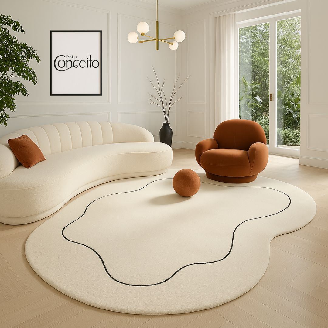 Tapete Decorativo Orgânico Abstrato Irregular Minimalista - Lux Comfort - Decors
